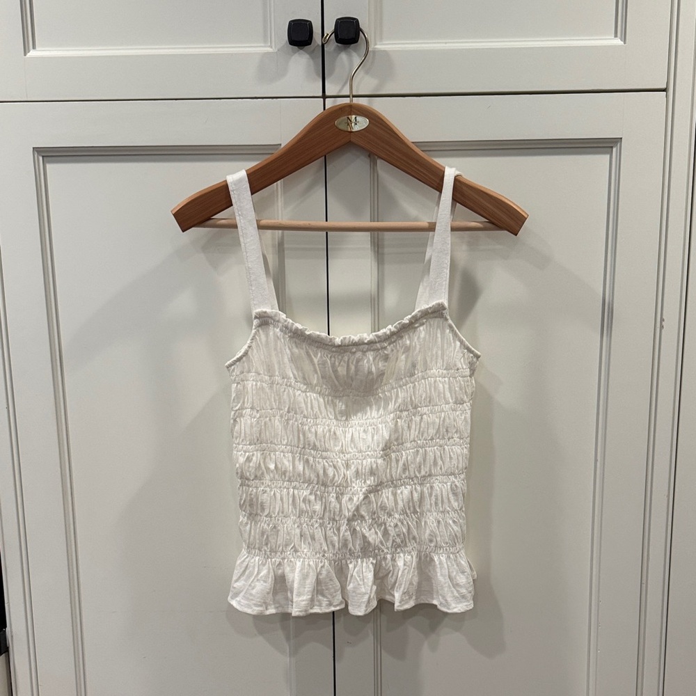Universal Thread White Ruffled Camisole